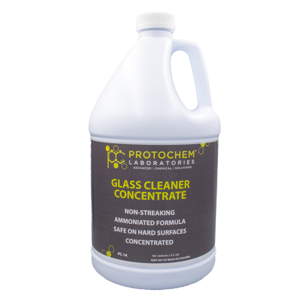 Protochem Laboratories Ammoniated Glass Cleaner Concentrate, 1 gal., PK4 PC-14-1